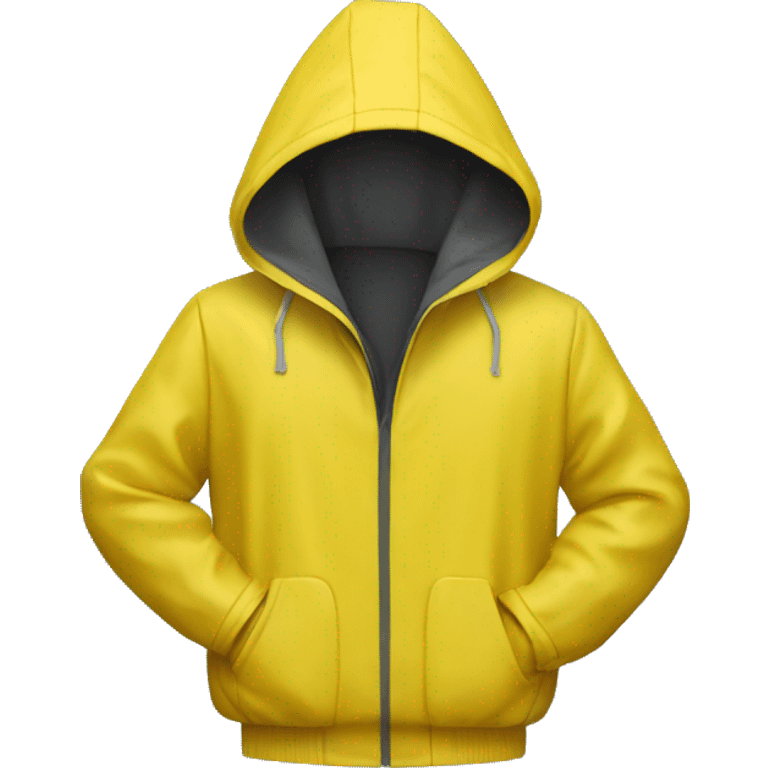 yellow rain jacket  emoji