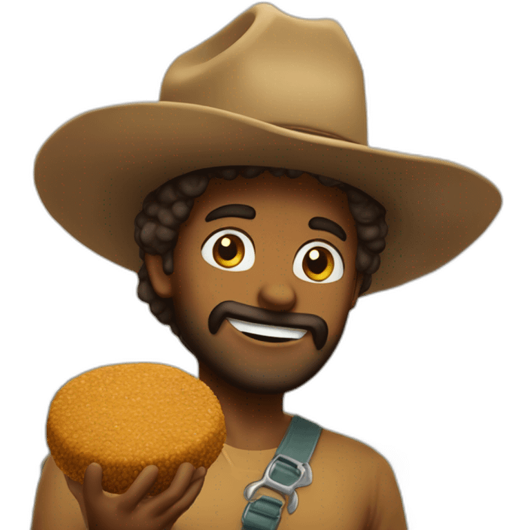 falafel wearing a cowboy hat emoji