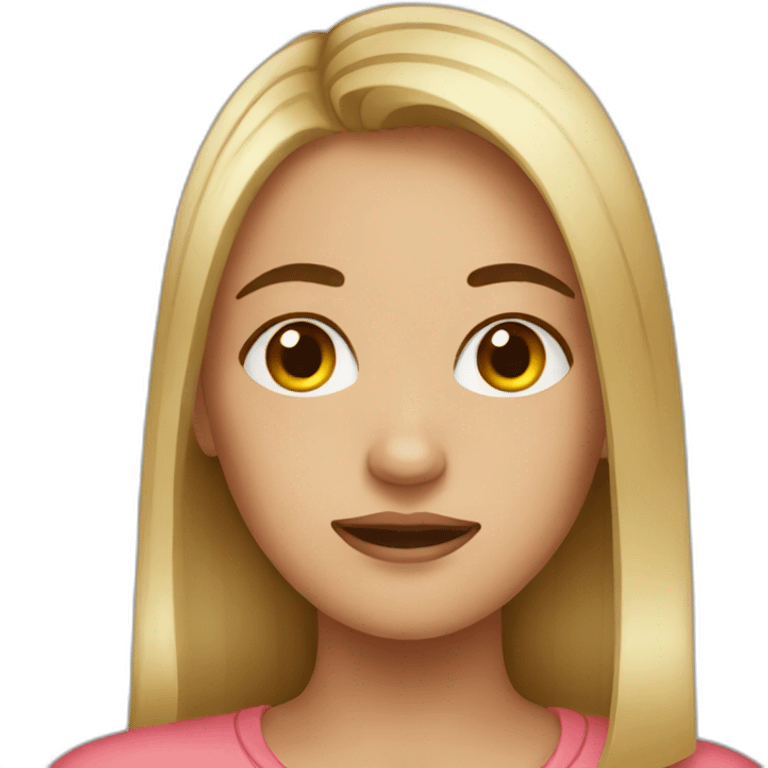 Girl with acne emoji