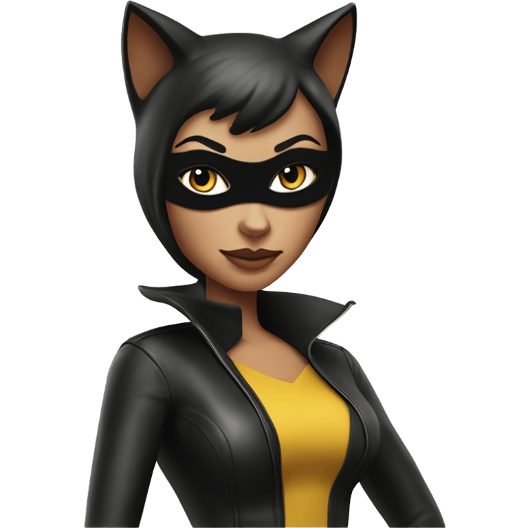 Realistic Cat Woman from Batman tv show, plastic dream house food truck  emoji