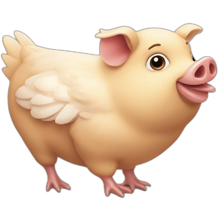 Cochon poulet emoji