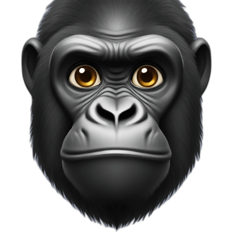 Gorilla with lasez eyes emoji