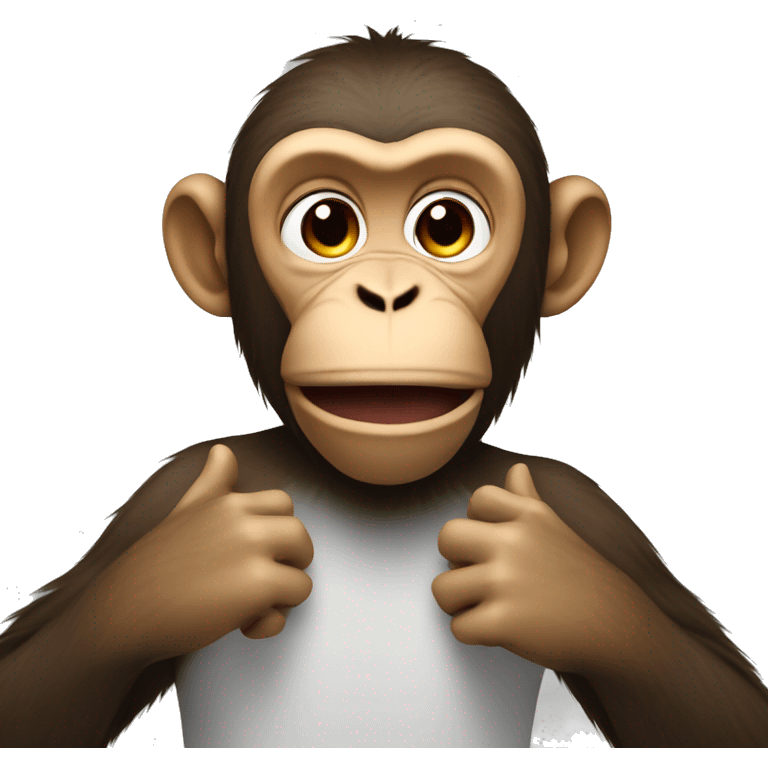 Monkey kissing at camera  emoji