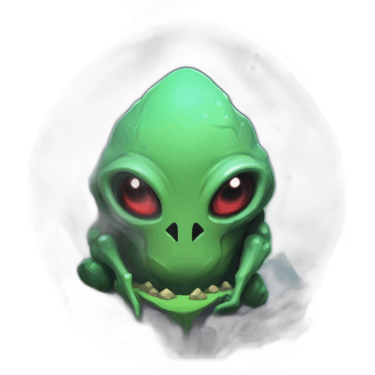 alien mountain creature scifi roguelike rpg style inspired by slay the spire digital art emoji