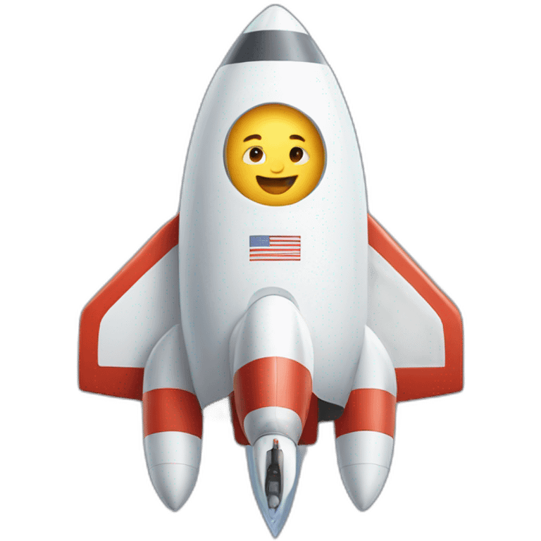 white guy on rocket emoji