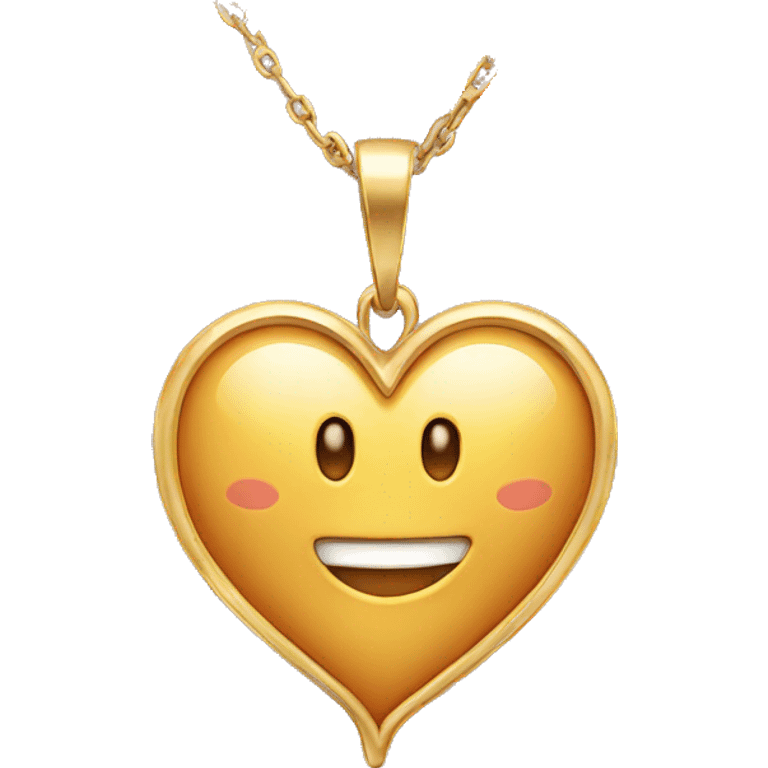 Heart shaped necklace  emoji