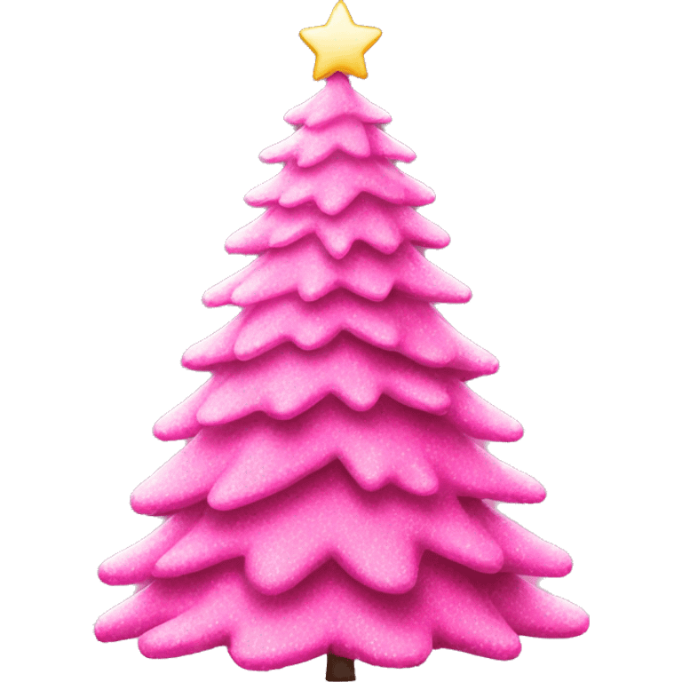 pink christmas tree  emoji