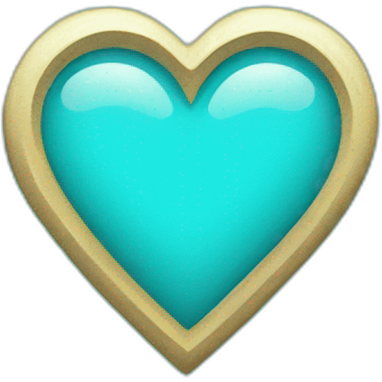 Cyan heart emoji