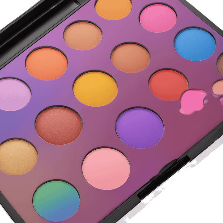 rainbow makeup palette emoji