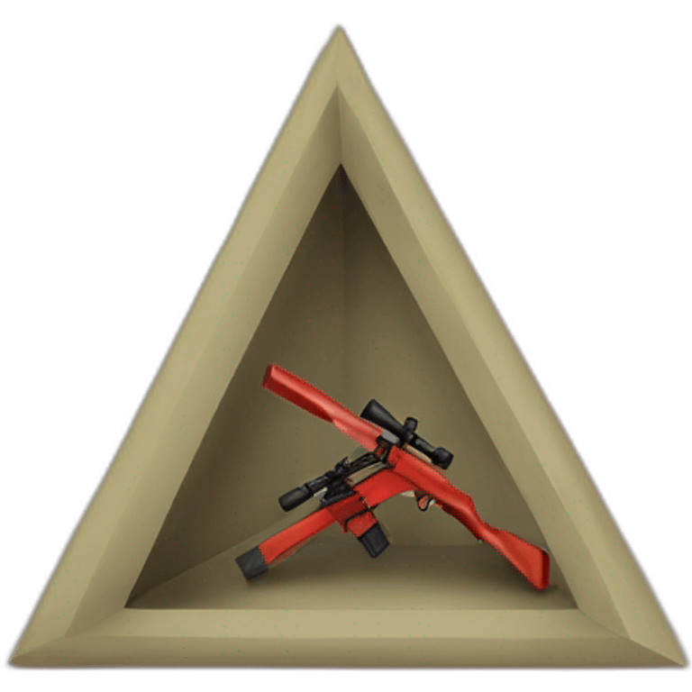 sniper big triangle red emoji