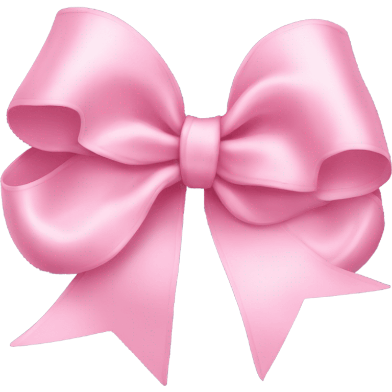 light pink ribbon bow emoji