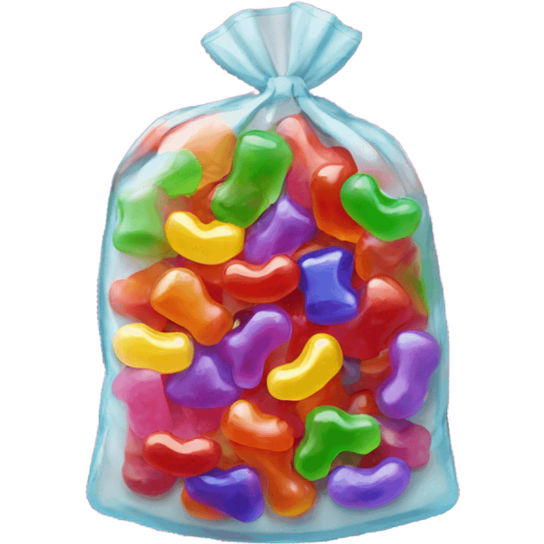 Bag of gummy candies emoji