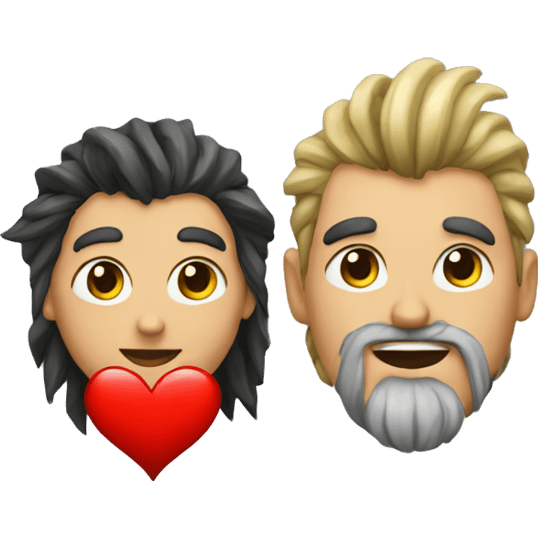 Corazón y pallaso emoji