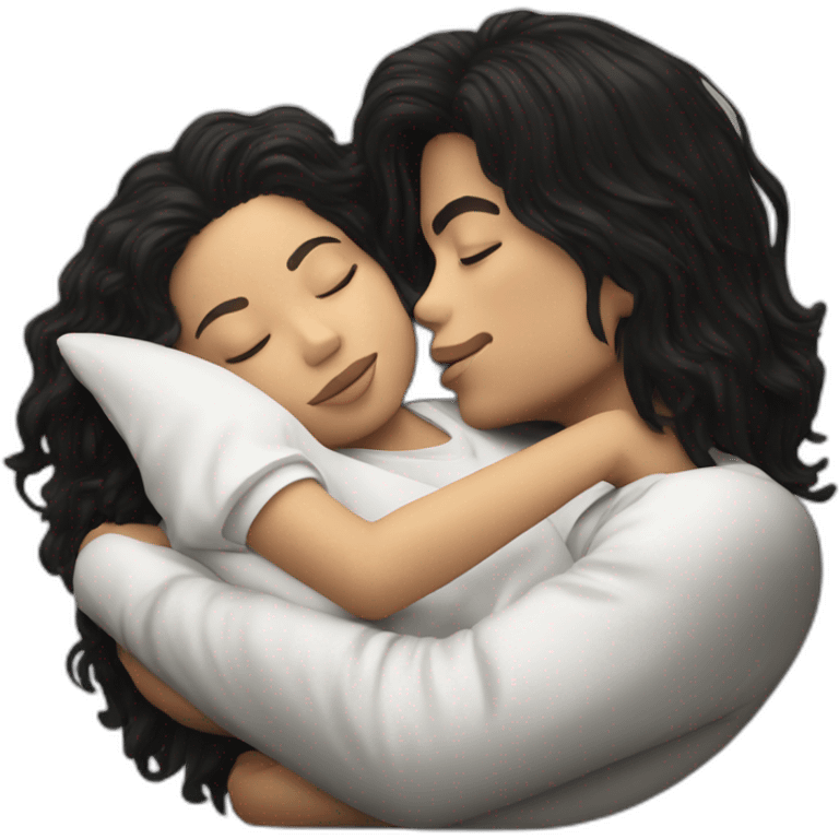 Michael Jackson with kids sleeping kissing emoji