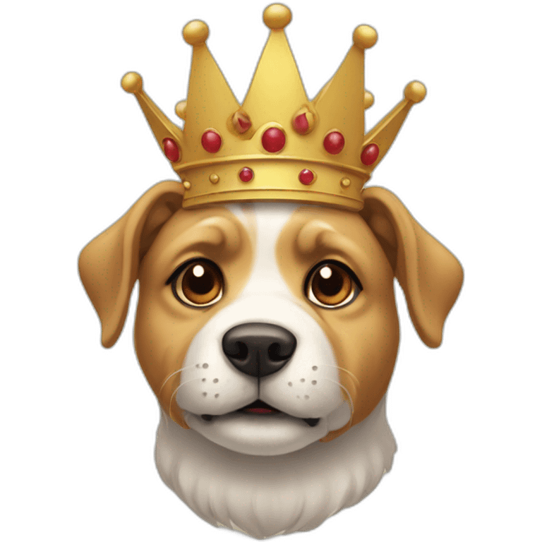  cuet dog with crown emoji