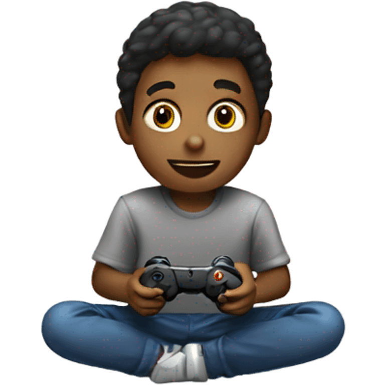 Boy playing video games emoji