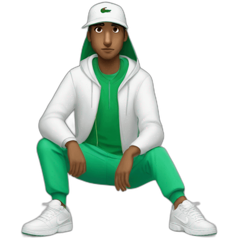 Arab with lacoste hat and nike tn shoes  emoji