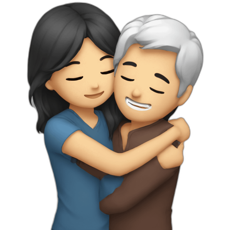 asian hugs persian emoji