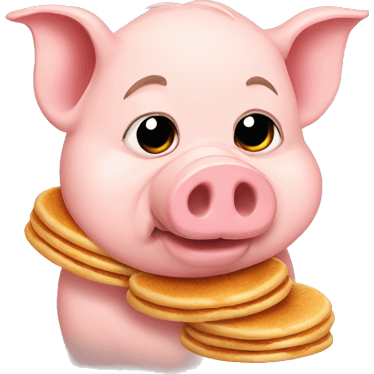 pig with pancakes emoji