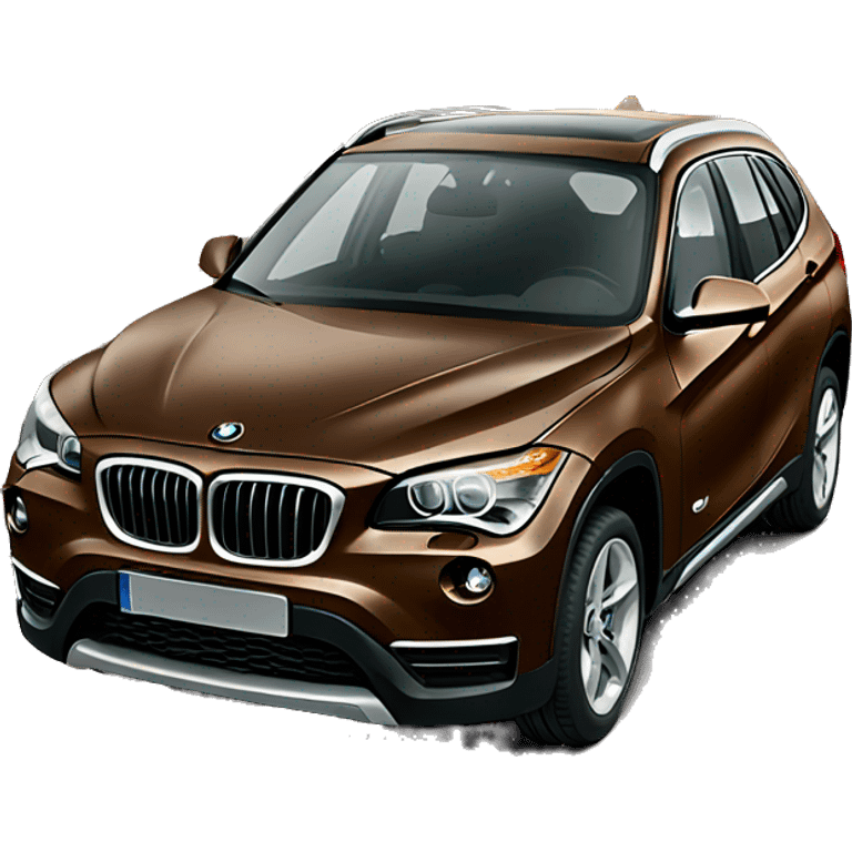 Brown BMW x1 emoji