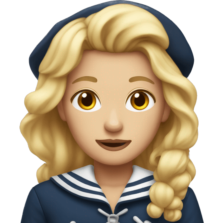 blonde sailor no mustache  emoji