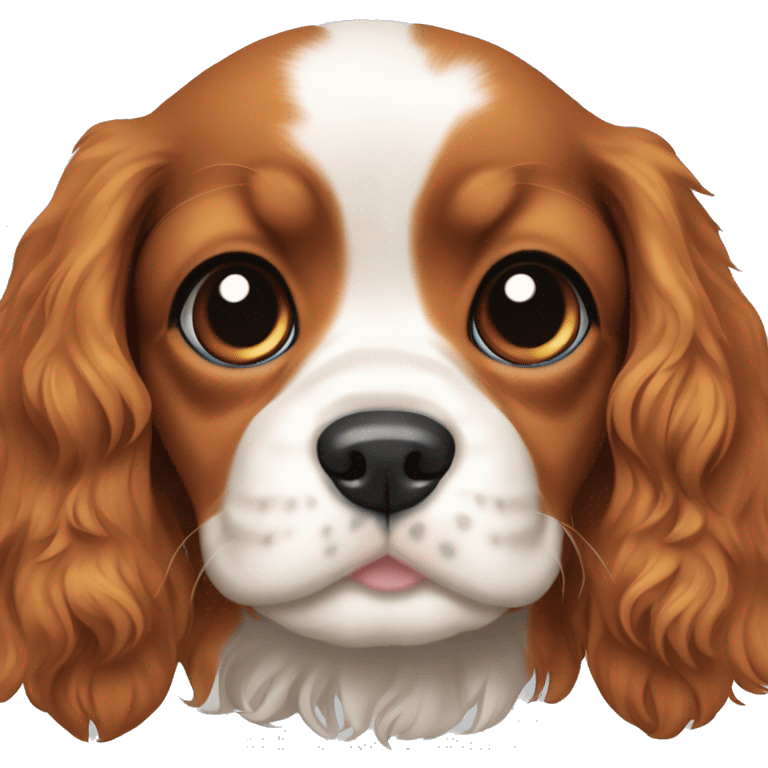 cavalier king charles spaniel puppy emoji