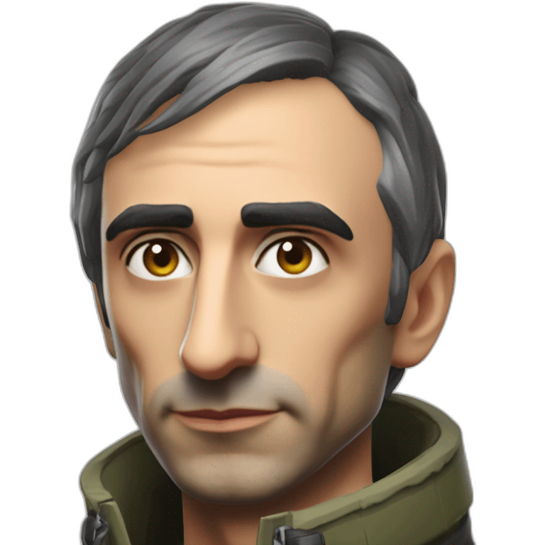 Éric zemmour avec un sniper fortnite emoji