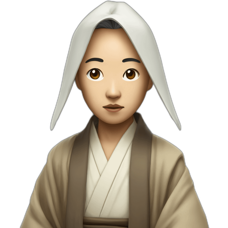 hyperrealist asian jedi emoji