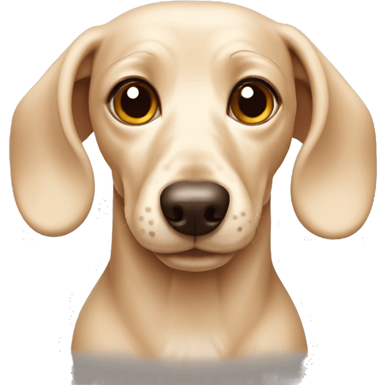 Cream dachshund  emoji