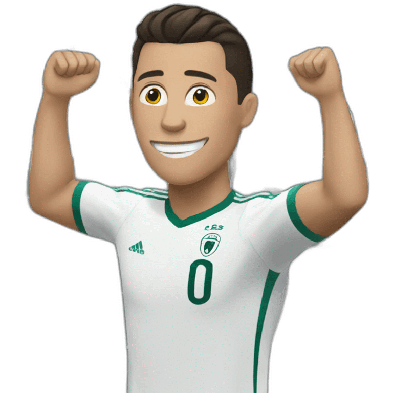 Cristiano ronaldo scoring a goal emoji