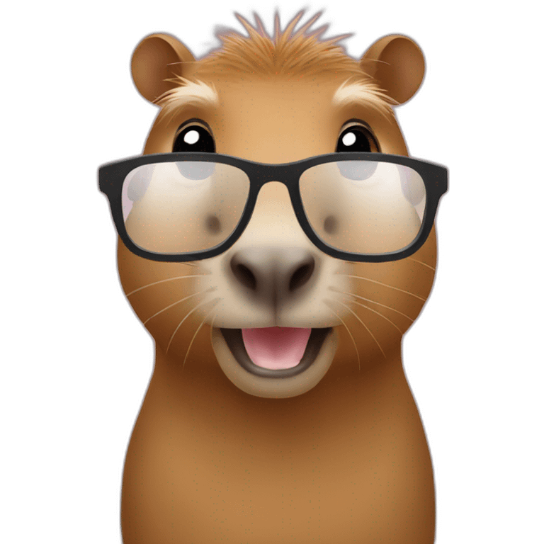 Capybara on facetime iphone emoji