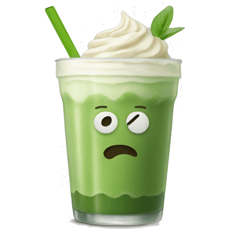 iced matcha latte emoji