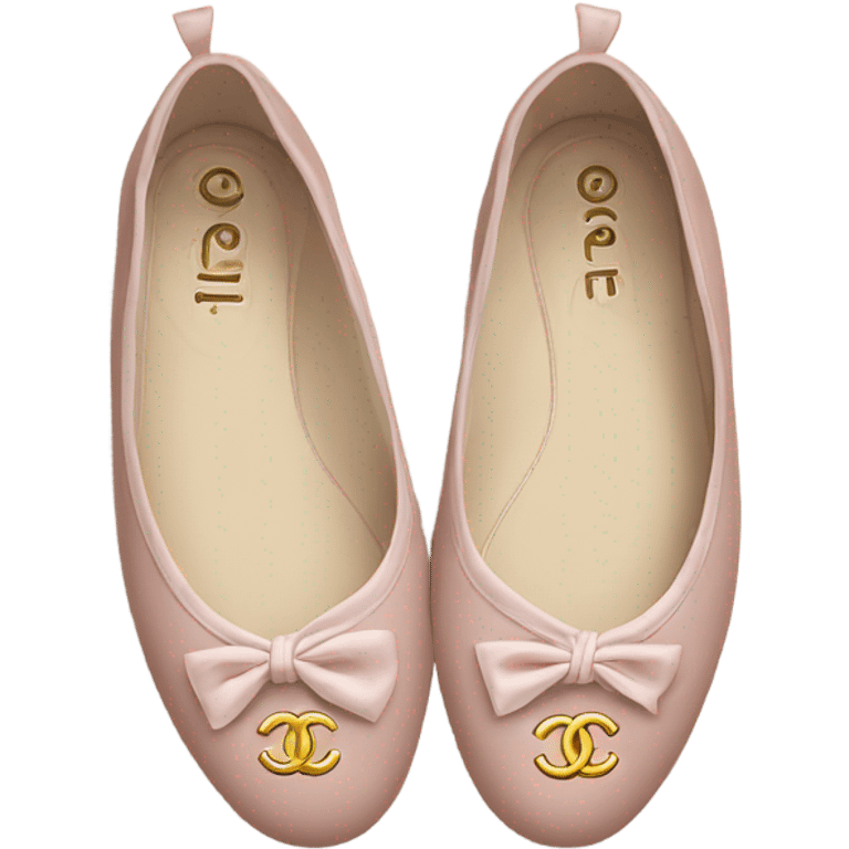 Chanel ballet flats emoji