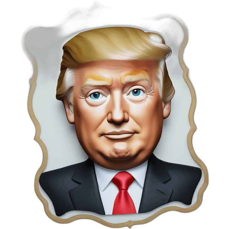 Vladimir Poutine plaque Donald Trump emoji