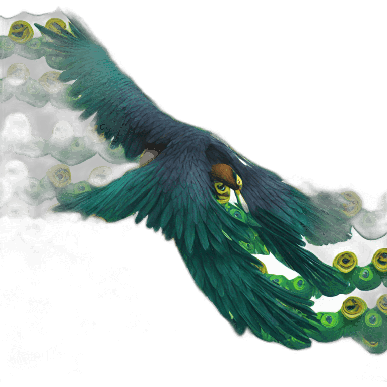 Eagle Peacock emoji