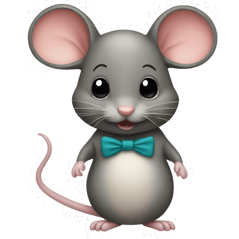 Mouse with bow  emoji