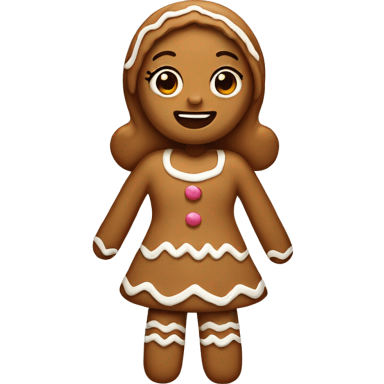 Gingerbread girl emoji