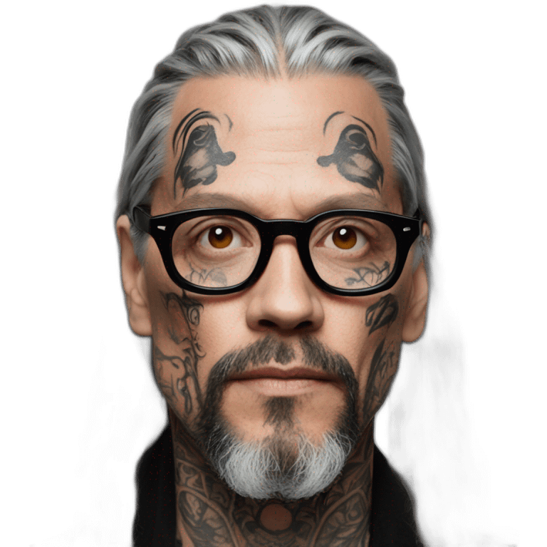 Sven Marquardt with face tattoos emoji