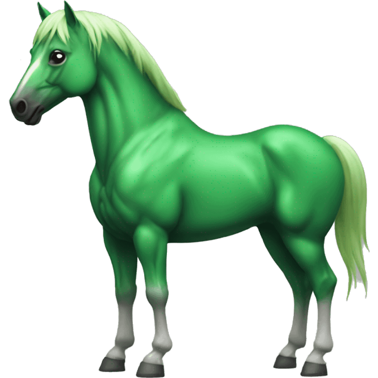 muscle horse green emoji