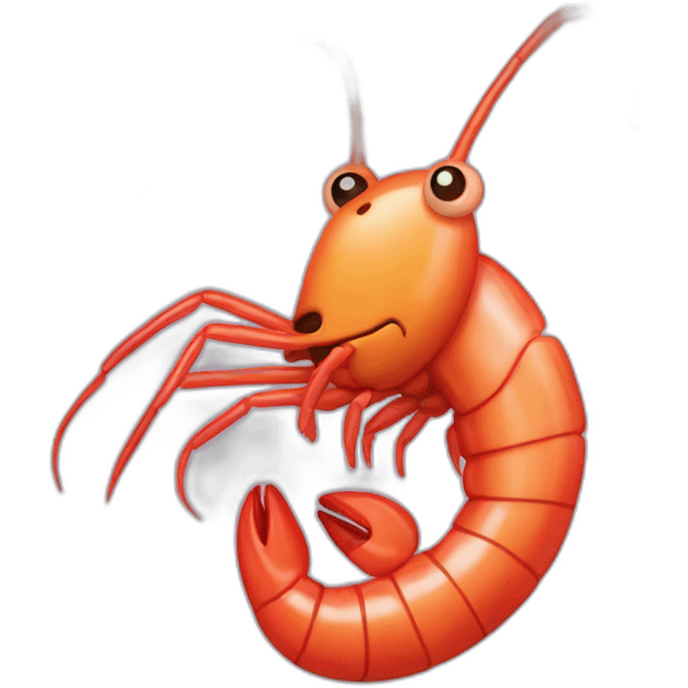 shrimp on the barbecue emoji