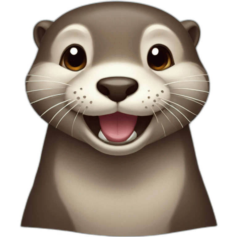 Very happy Otter emoji