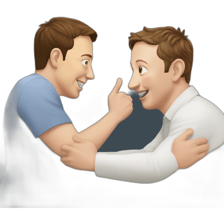 elon musk qui slaping avec mark zuckerberg emoji