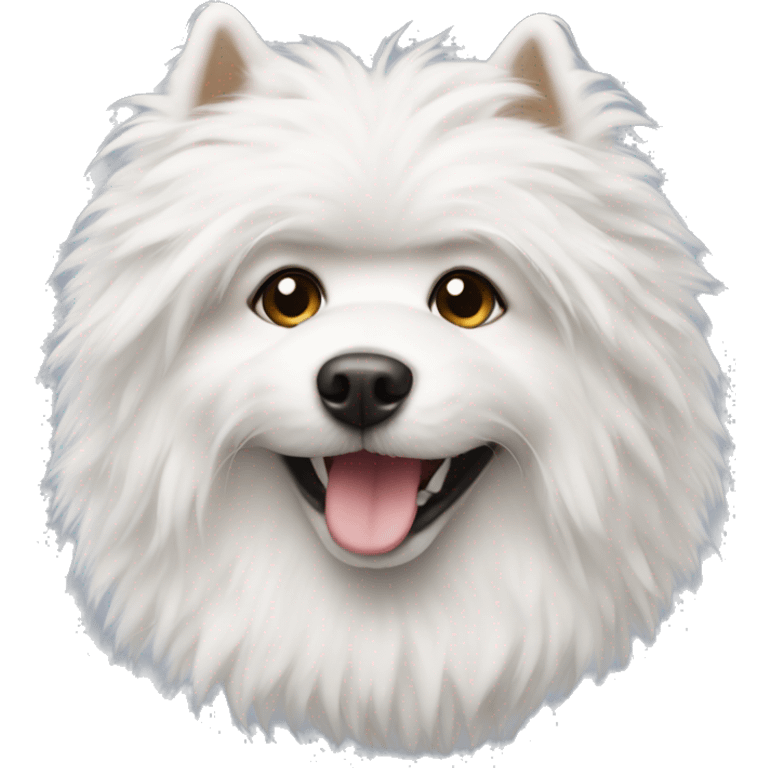 White fluffy dog emoji