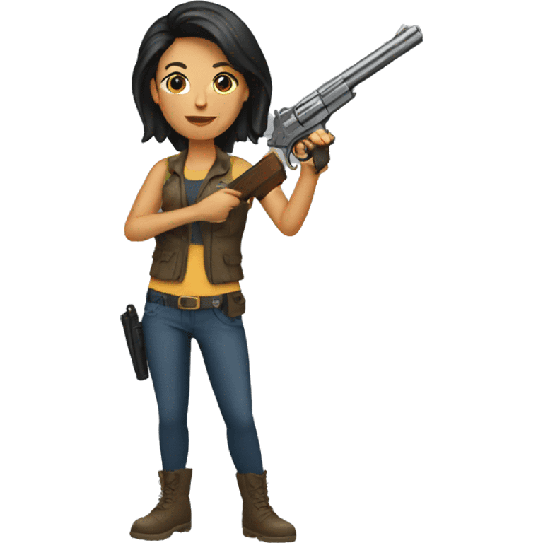 Mujer con pistola  emoji