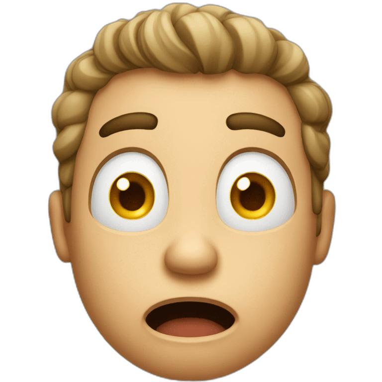 Shocked guy emoji