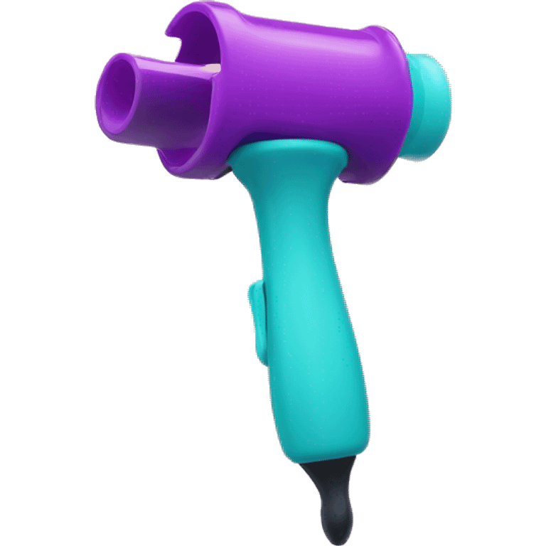 a  single plastic colorful Curler emoji