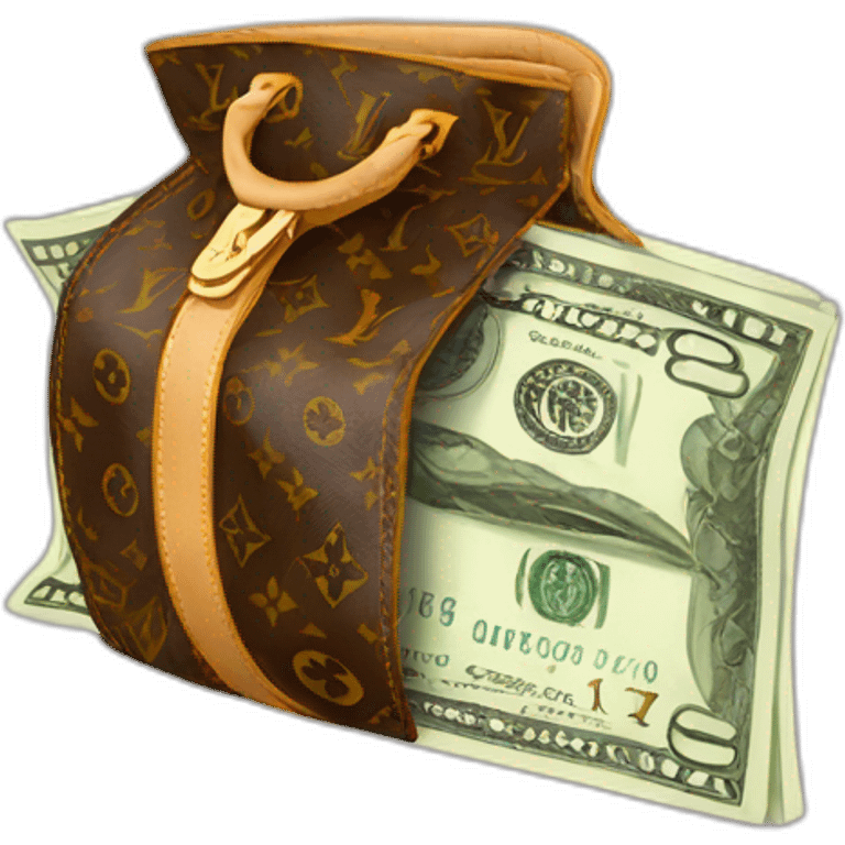 Louis Vuitton money emoji