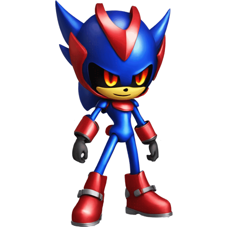 metal sonic with red shoe emoji