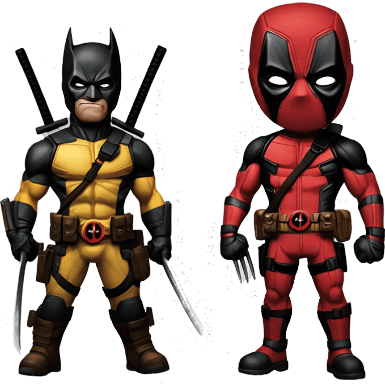 Deadpool and wolverine epic, UHD, high quality  emoji