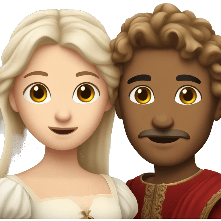 Romeo and Juliet of European appearance emoji